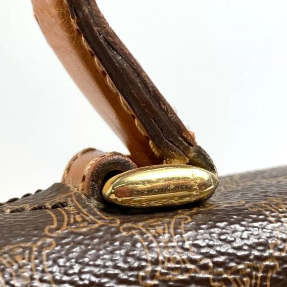 CELINE Macadam vintage Hand Bag document bag Business bag PVC/Leather Brown - Picture 12 of 14